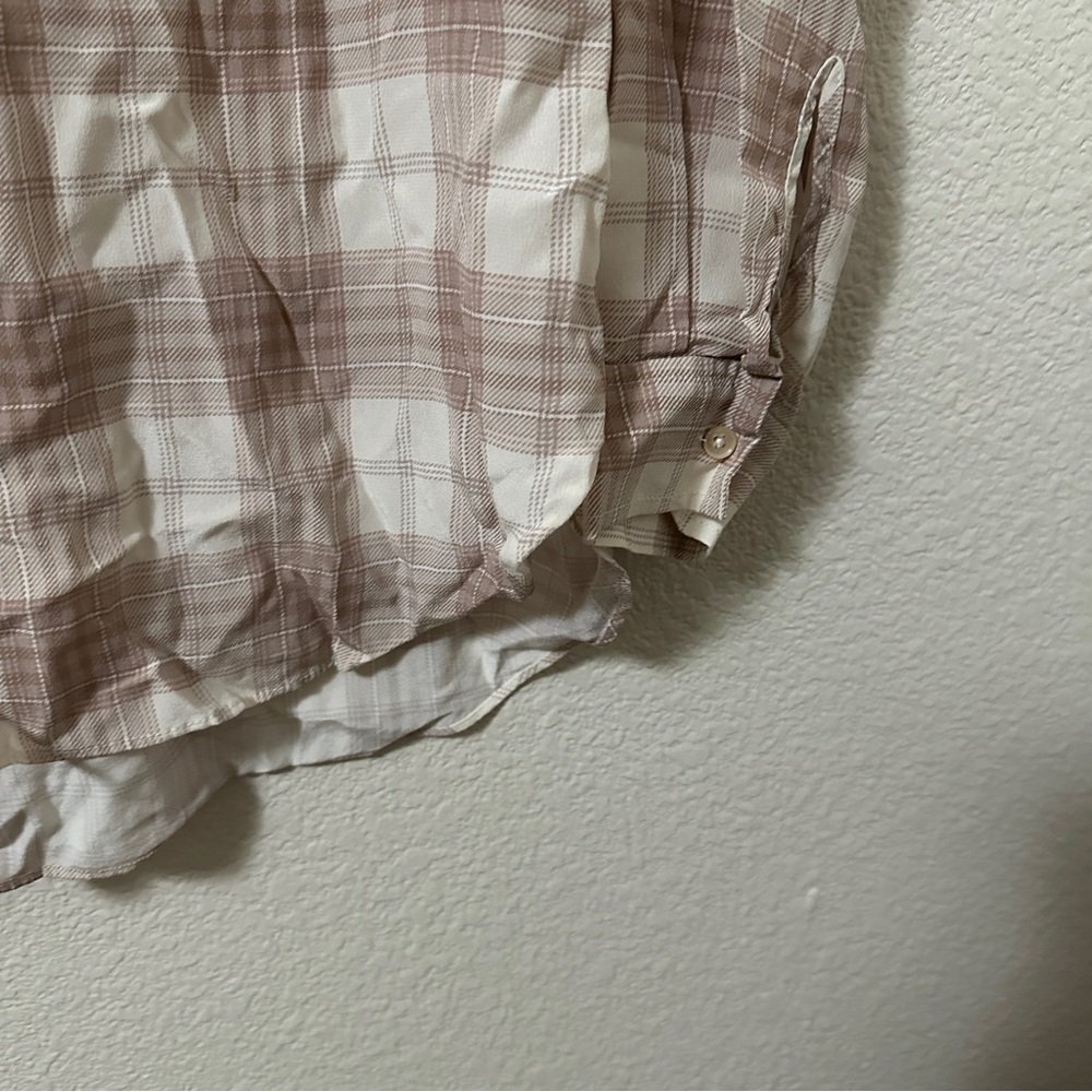 Wilfred Plaid Button Down Sz XS - Picture 6 of 9